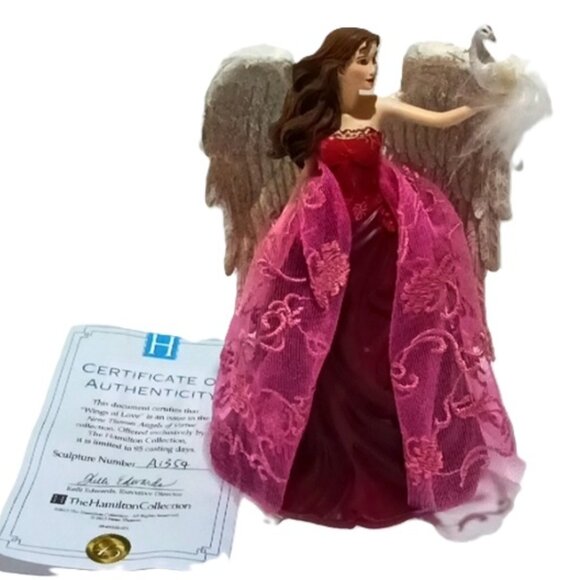 Nene Thomas Angel of Virtue Wings of Love Hamilton Collection Sculpture A1354 - Picture 1 of 8